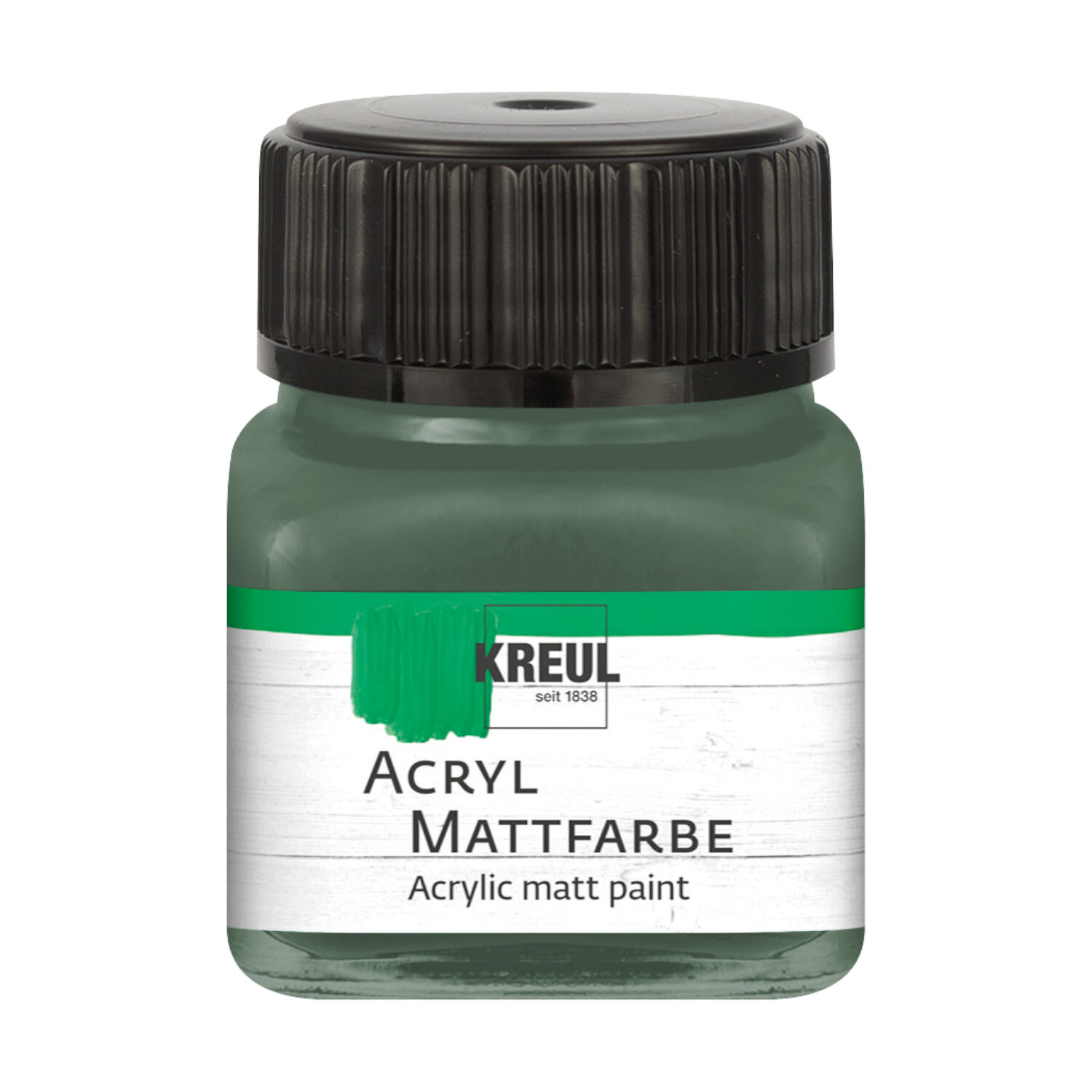 Kreul Acryl-Mattfarbe / Bastelfarbe, 20ml, Russischgr�n