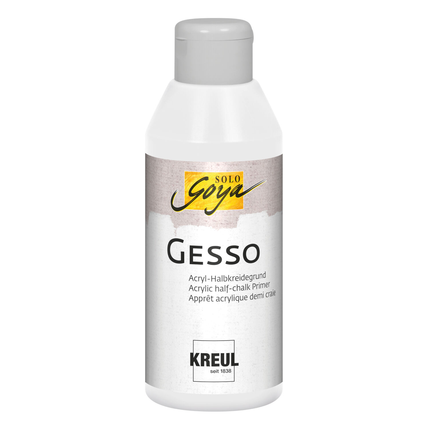 NEU Gesso Grundierung / Acryl-Halbkreidegrund, wei�, 250ml