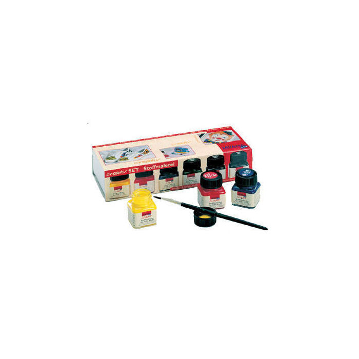 Javana Creativ-Set Stoffmalerei, 6 Gl�ser � 20ml