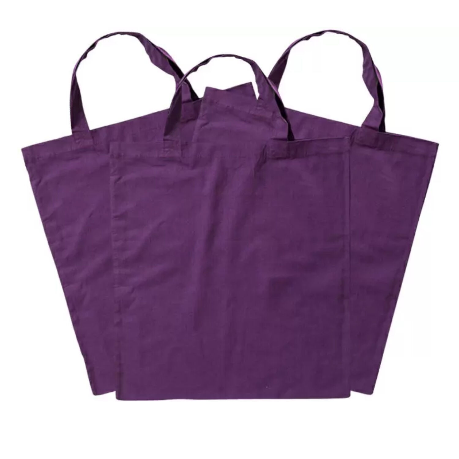 Sparpack, Baumwolltasche, Violett, 12 St�ck