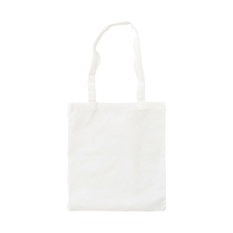Baumwolltasche lange Tragegriffe, 38x42 cm, Wei�