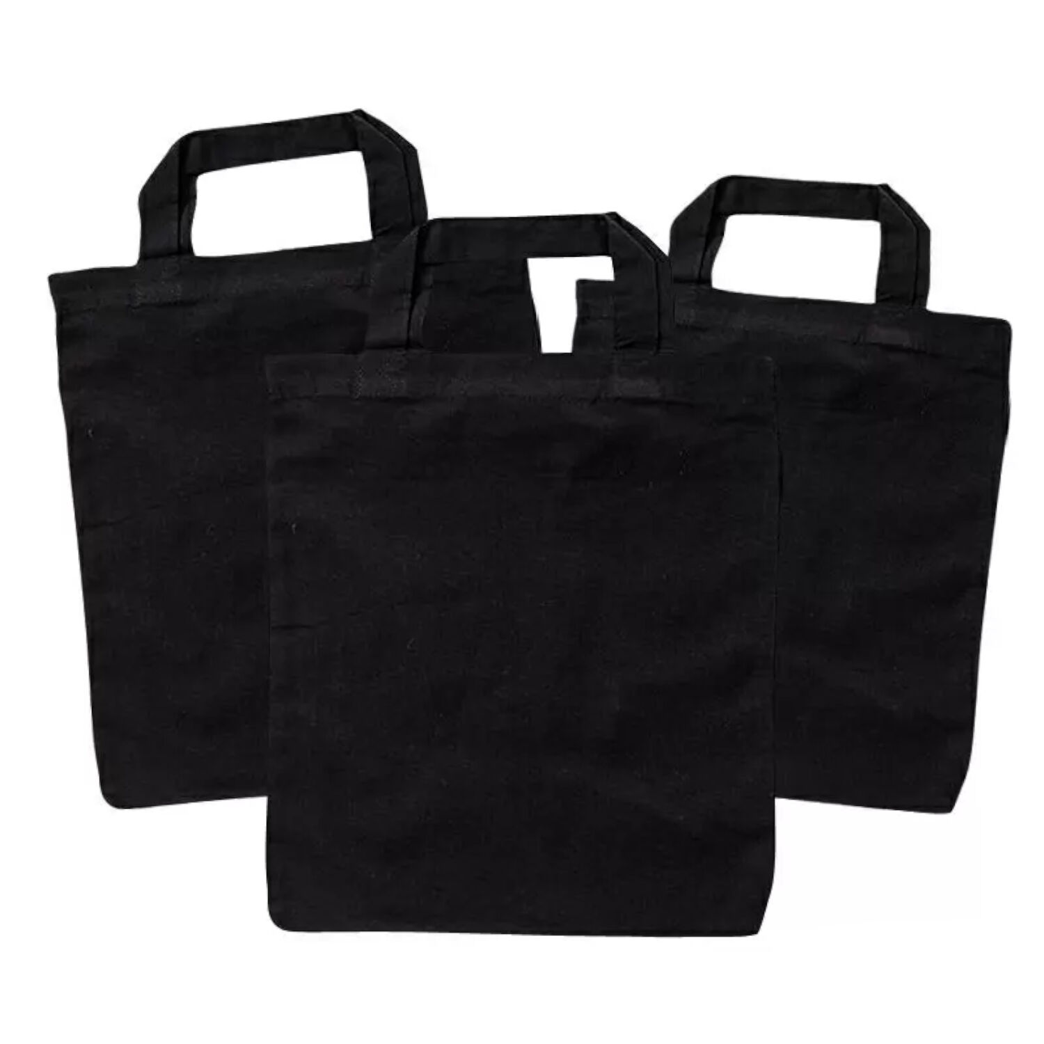 Sparpack Baumwolltasche Schwarz, 24 St�ck