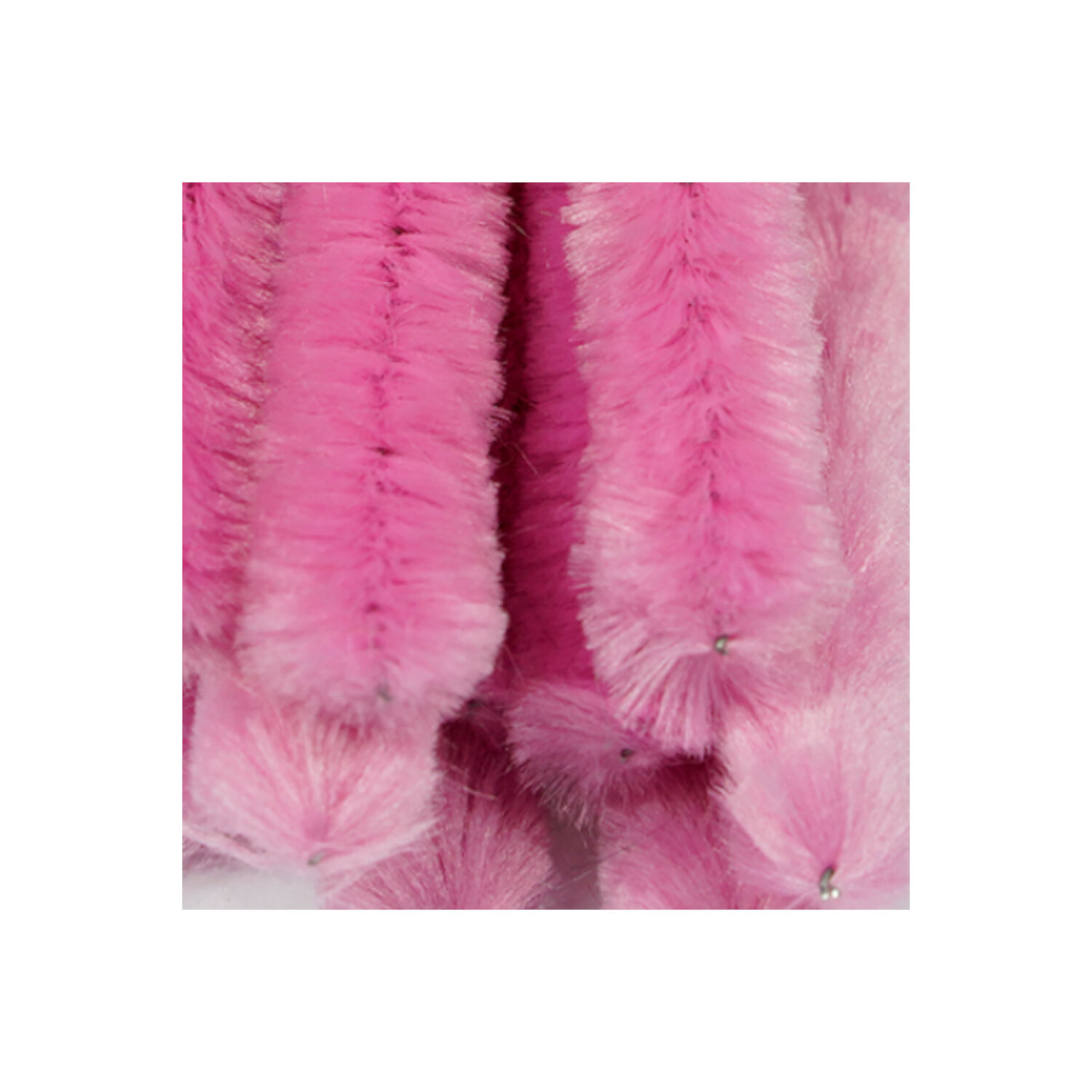Chenilledraht / Pfeifenputzer / Biegepl�sch, 14mm x 50cm, 10 St�ck, Rosa