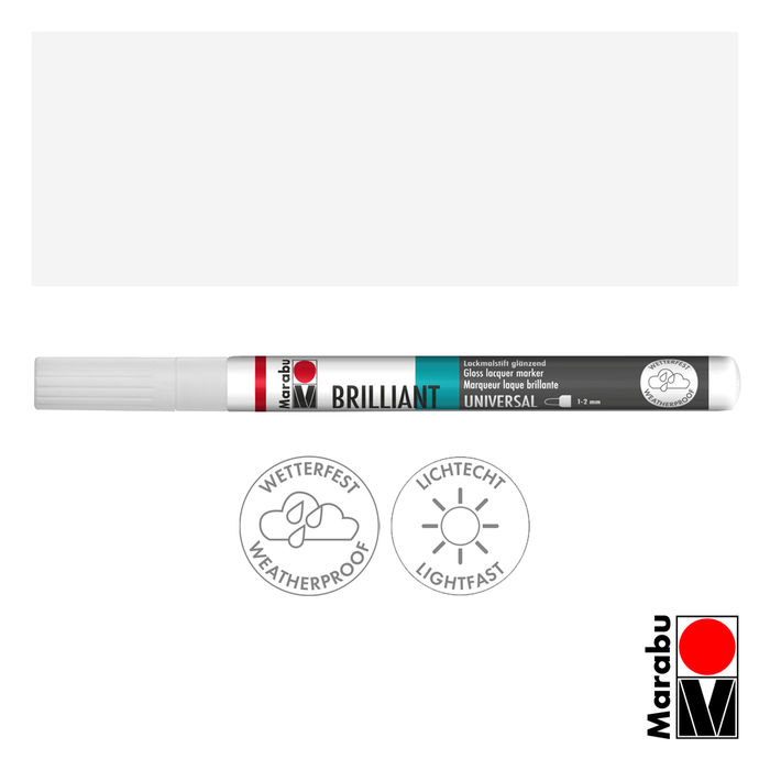 Marabu Brilliant Painter wei�, Spitze 1-2mm