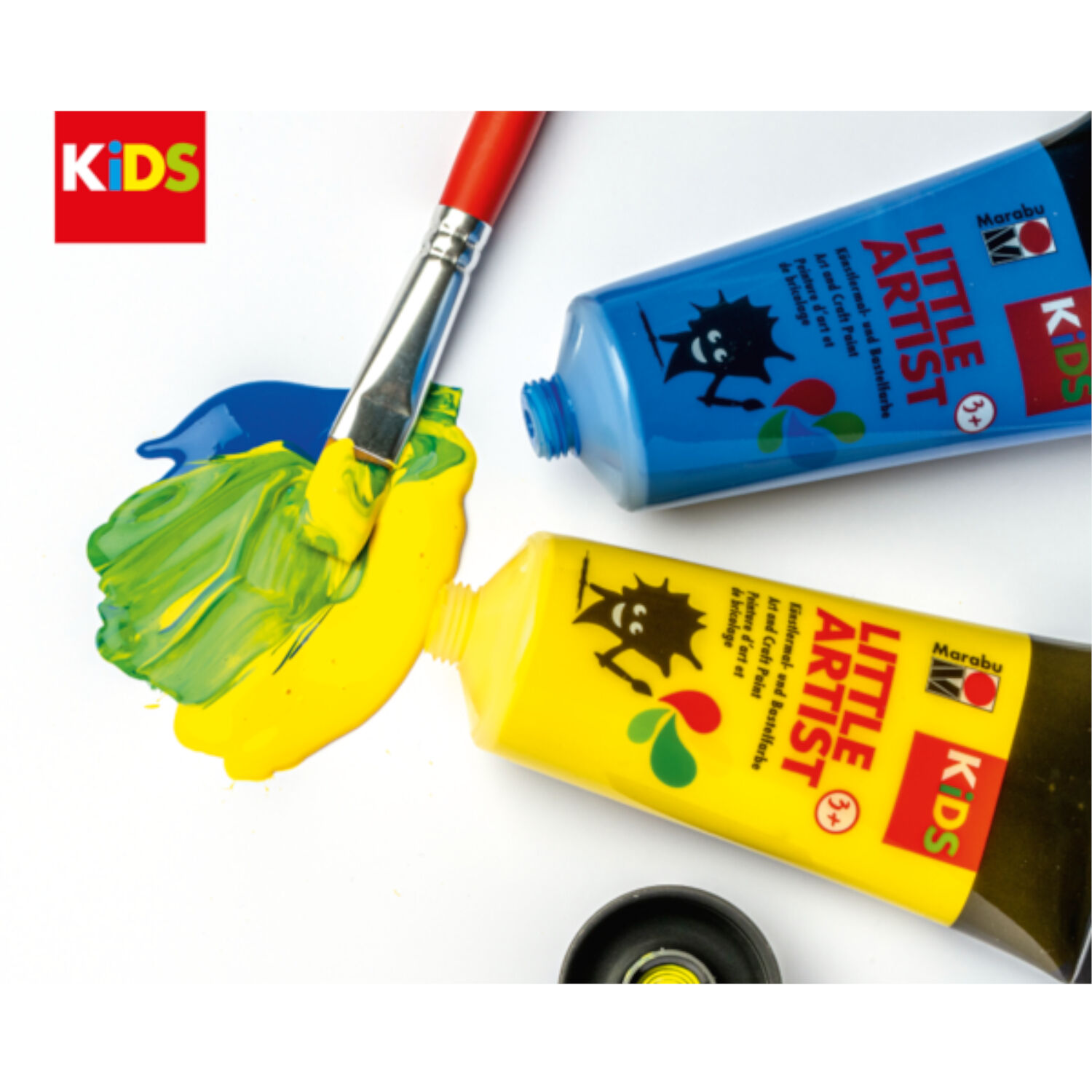 NEU Marabu Kids Little Artist Mal- und Bastelfarbe, 75 ml, Wei� Bild 2