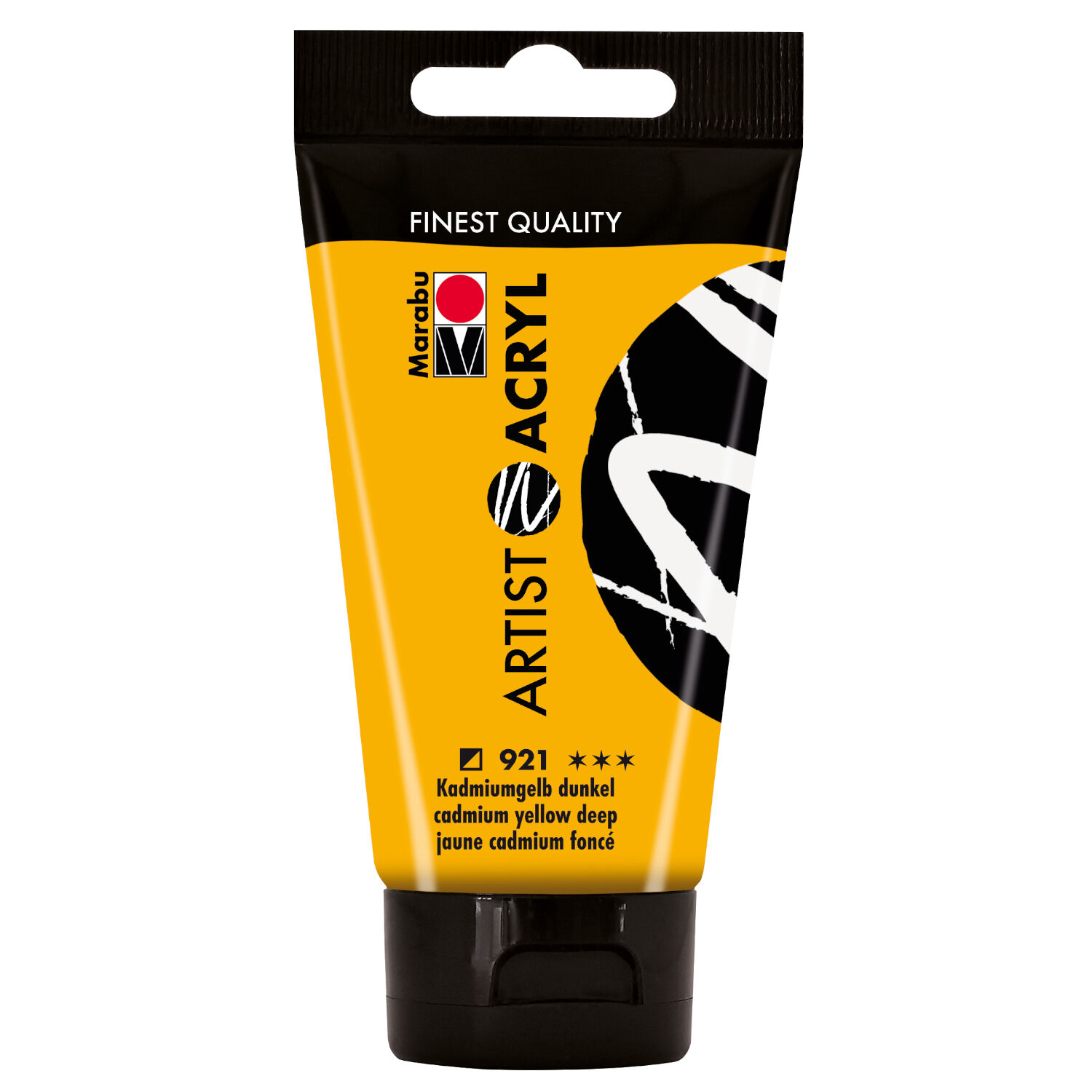Marabu Artist Acryl, Tube 75 ml, Kadmiumgelb dunkel