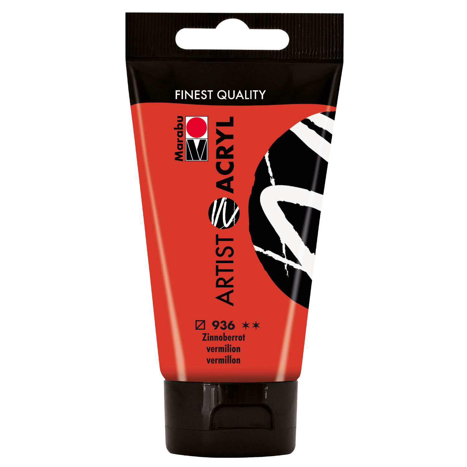 Marabu Artist Acryl, Tube 75 ml, Zinnoberrot