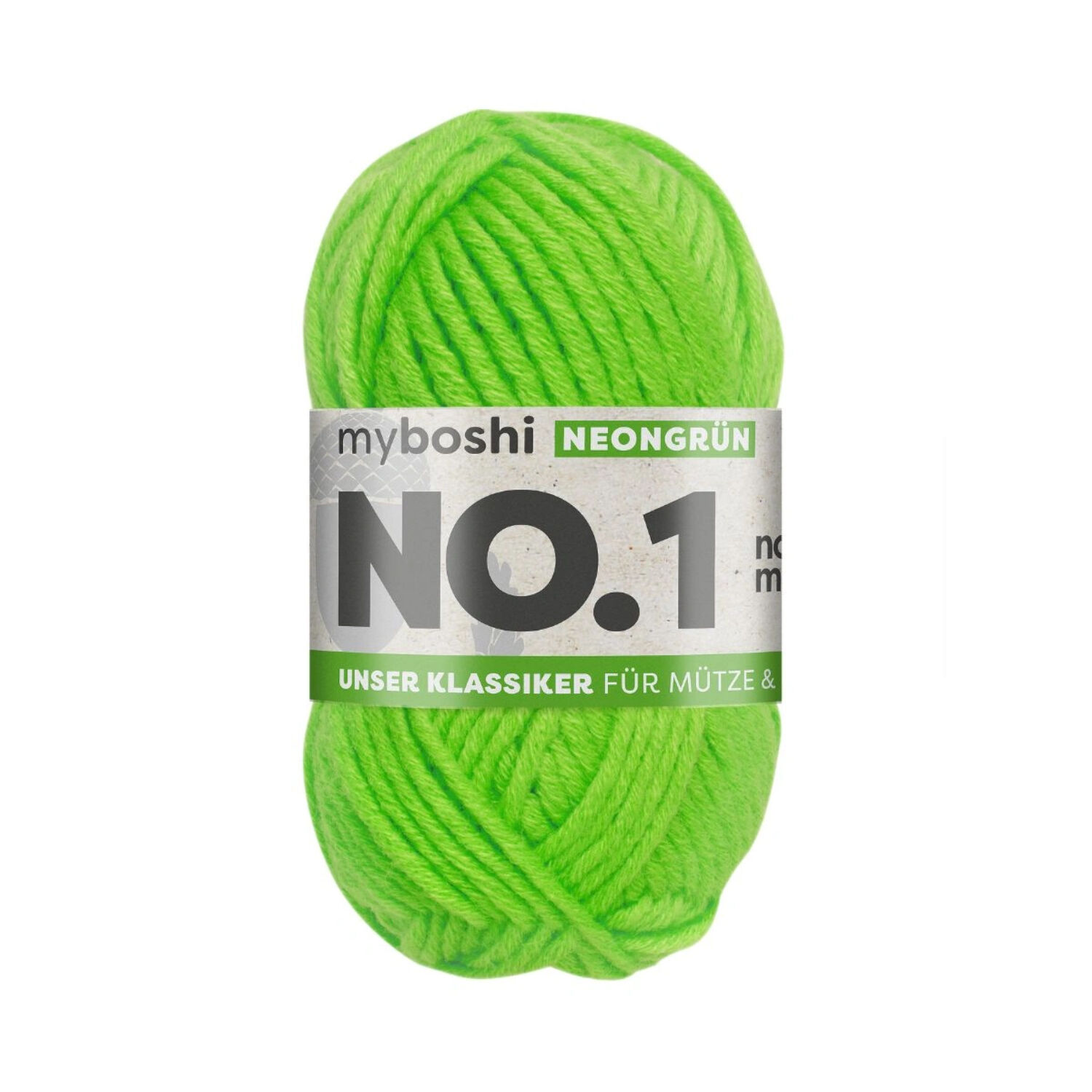 myboshi No. 1 Strick- und H�kelgarn, 50g, Neon-Gr�n