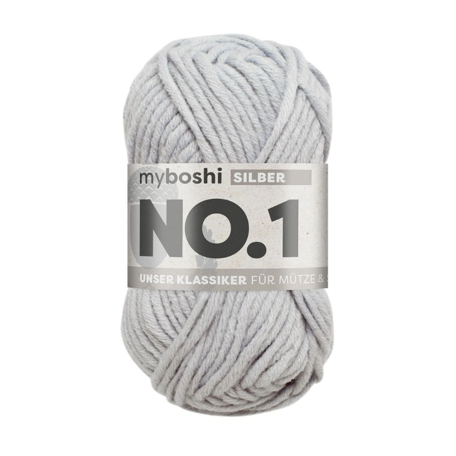 myboshi No. 1 Strick- und H�kelgarn, 50g, Silber