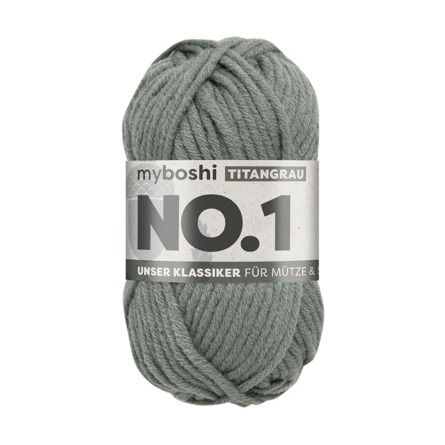 myboshi No. 1 Strick- und H�kelgarn, 50g, Titangrau