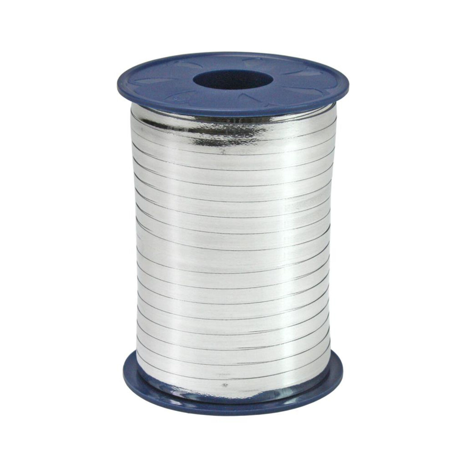 Kr�uselband Metallic, Breite 5 mm, 400 m auf der Spule, Silber