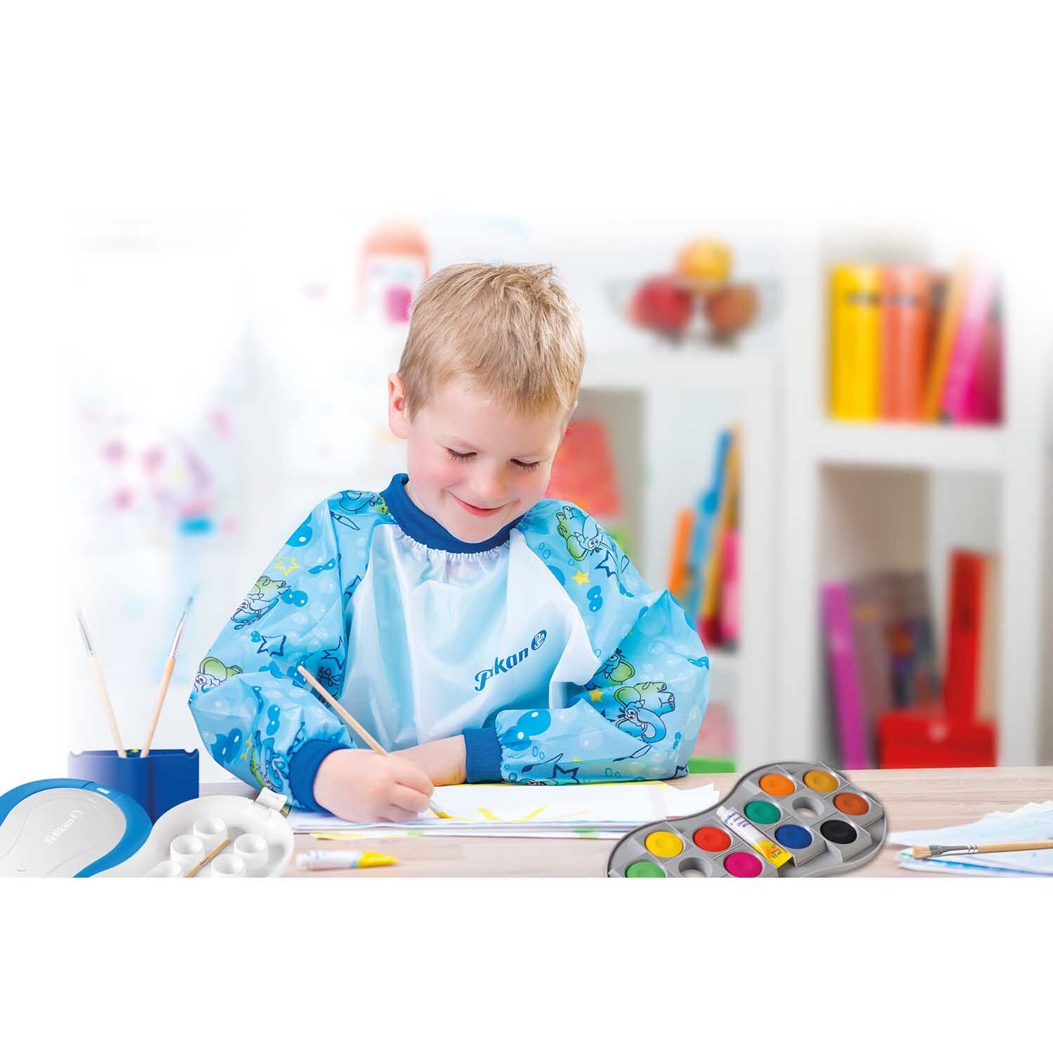 SALE Pelikan Malsch�rze Junge / Boy Blau, Kunststoff mit Klettverschluss, ca. 6-9 Jahre Bild 3