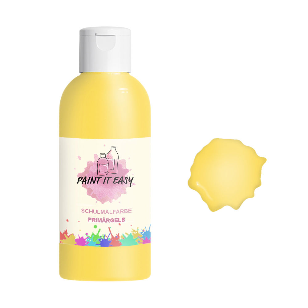 PAINT IT EASY Schulmalfarbe, Tempera, Gouache, 500 ml, Prim�r-Gelb