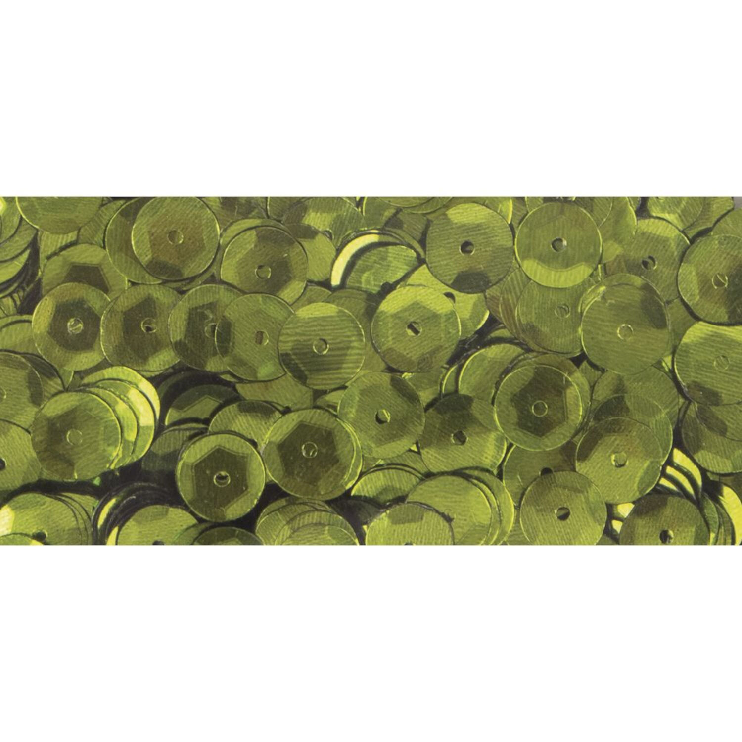 Rayher Pailletten gew�lbt, waschbar, 6mm �, 4000 St�ck, oliv Bild 3