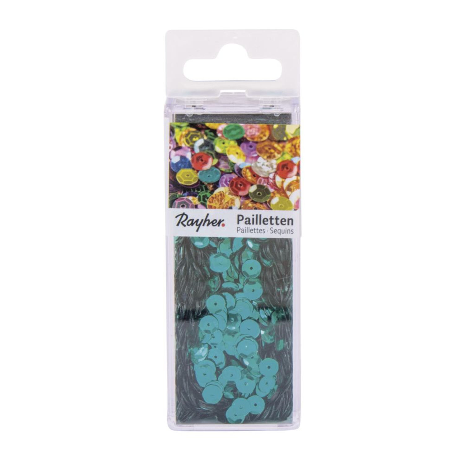 Rayher Pailletten gew�lbt, waschbar, 6mm �, 4000 St�ck, jade