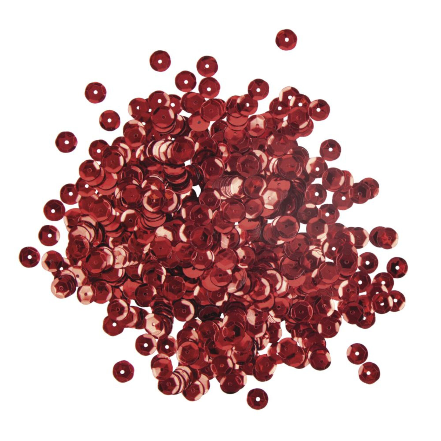 Rayher Pailletten gew�lbt, waschbar, 6mm �, 4000 St�ck, rot Bild 2