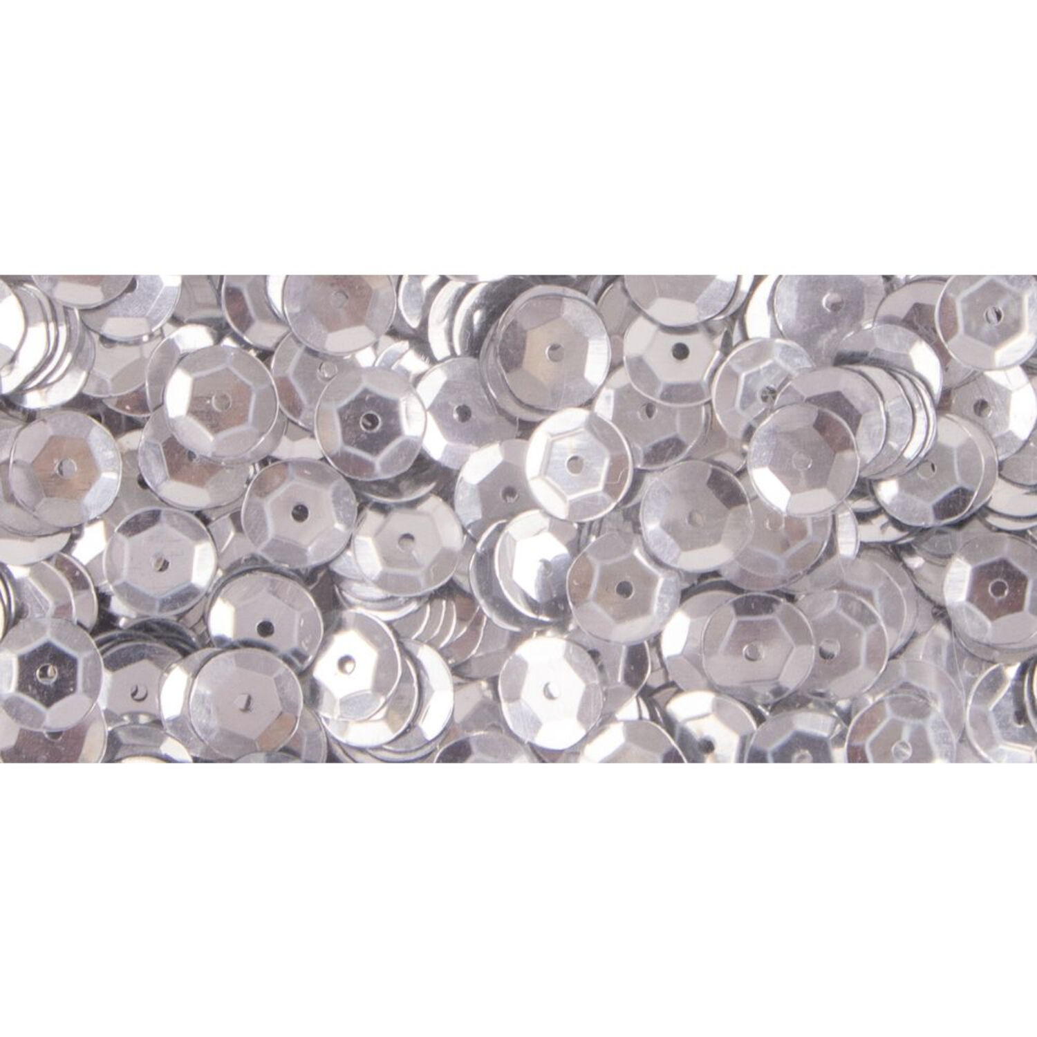 Rayher Pailletten gew�lbt, waschbar, 6mm �, 4000 St�ck, silber Bild 3