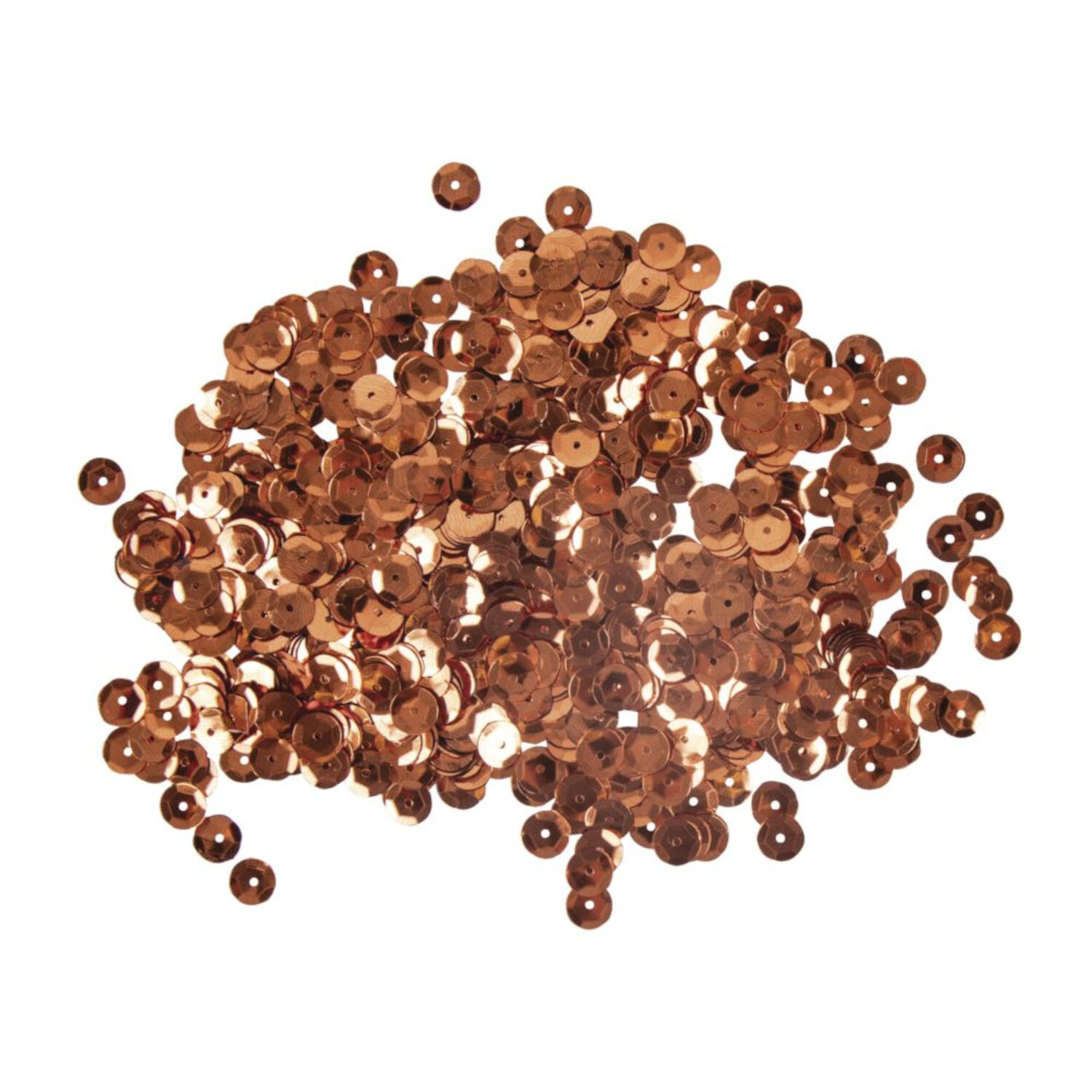 Rayher Pailletten gew�lbt, waschbar, 6mm �, 4000 St�ck, kupfer Bild 2