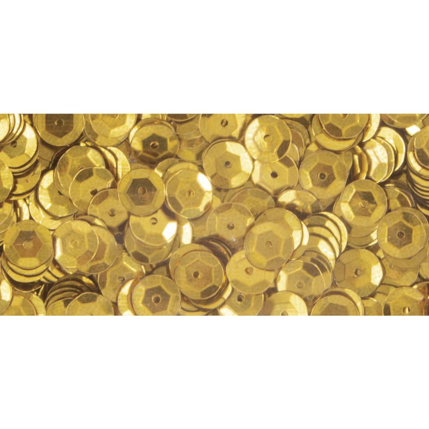 Rayher Pailletten gew�lbt, waschbar, 6mm �, 4000 St�ck, gelbgold Bild 3