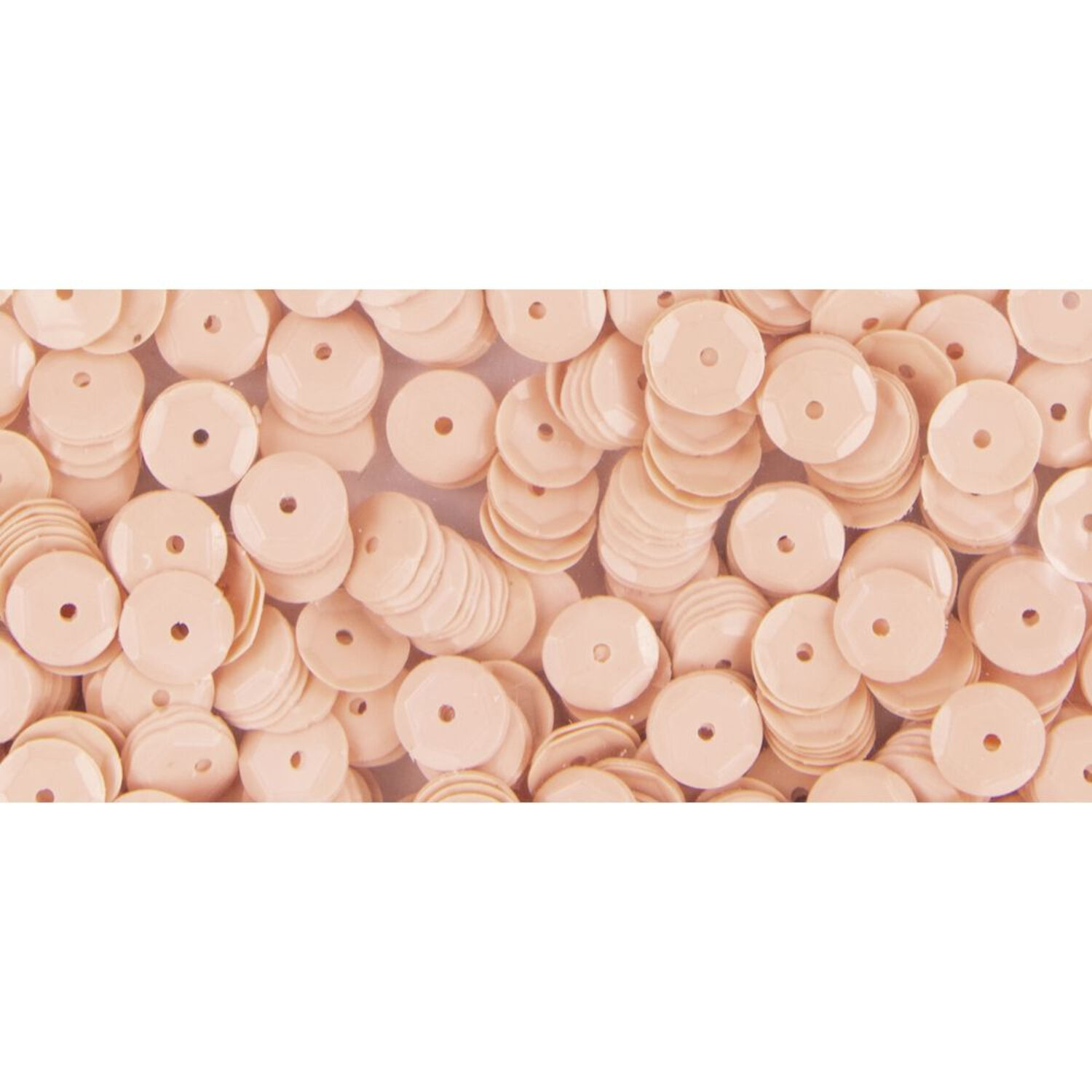 Rayher Pailletten gew�lbt, waschbar, 6mm �, 4000 St�ck, hell beige Bild 3