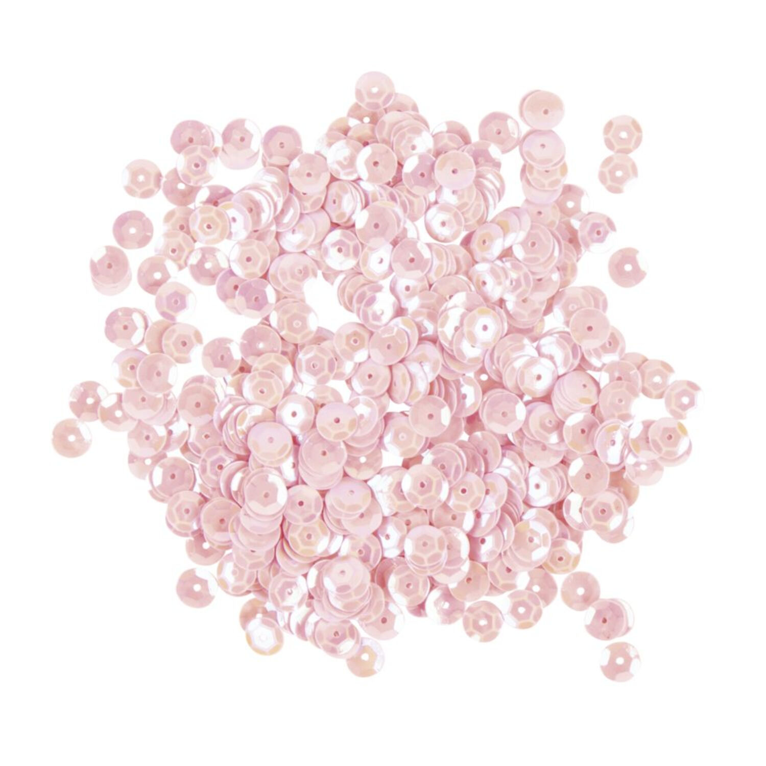 Rayher Pailletten gew�lbt, waschbar, 6mm �, 4000 St�ck, irisierend rosa Bild 2