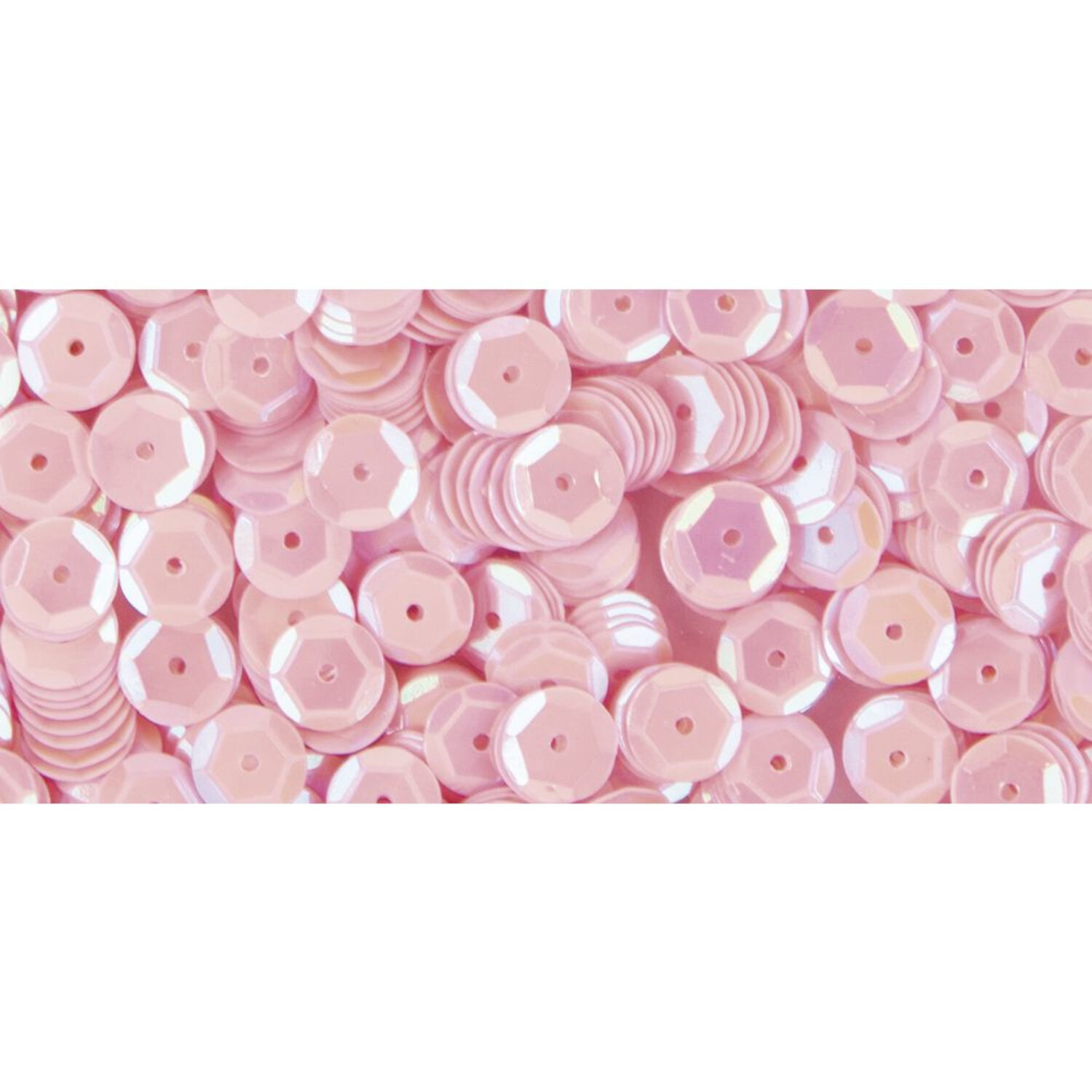 Rayher Pailletten gew�lbt, waschbar, 6mm �, 4000 St�ck, irisierend rosa Bild 3