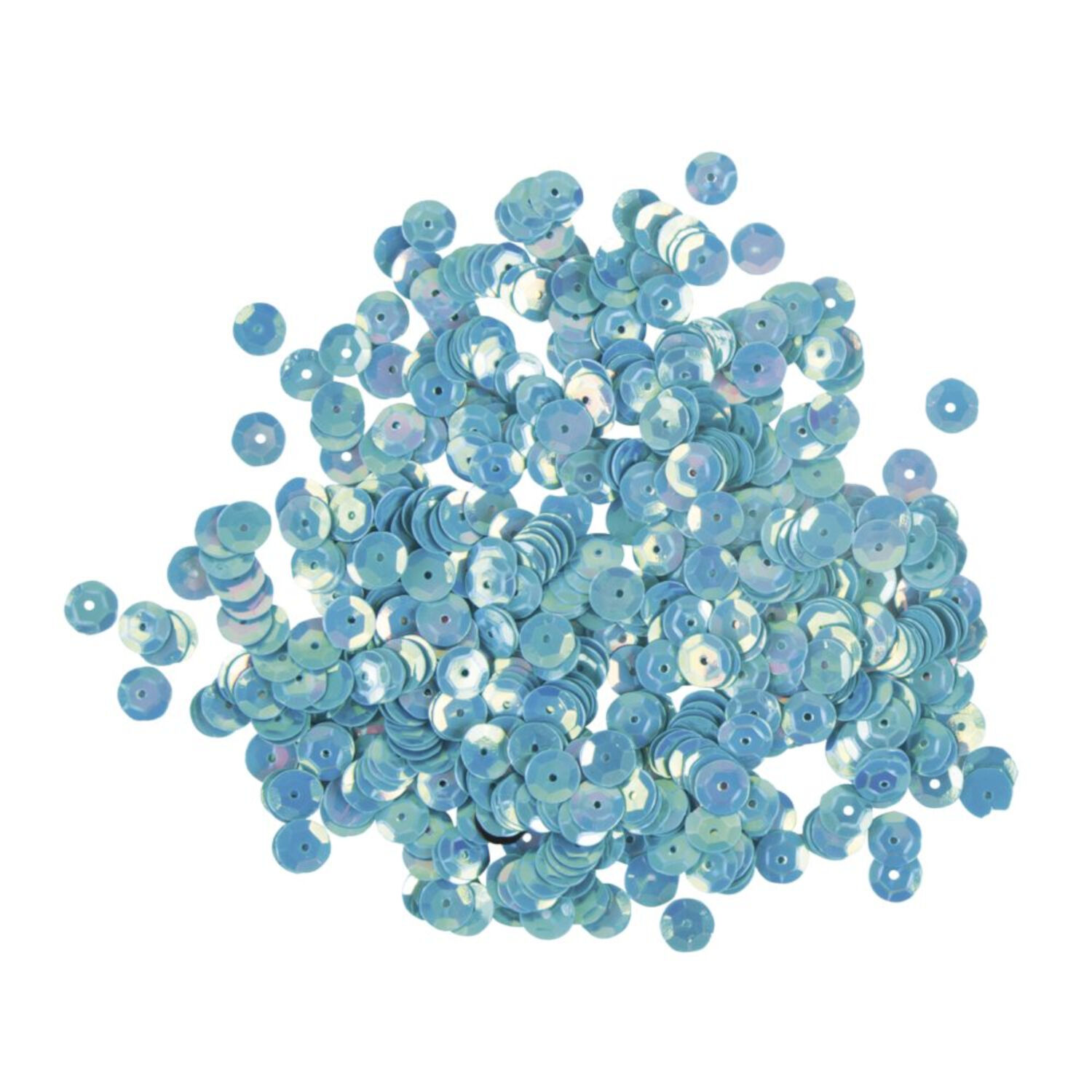 Rayher Pailletten gew�lbt, waschbar, 6mm �, 4000 St�ck, irisierend blau Bild 2