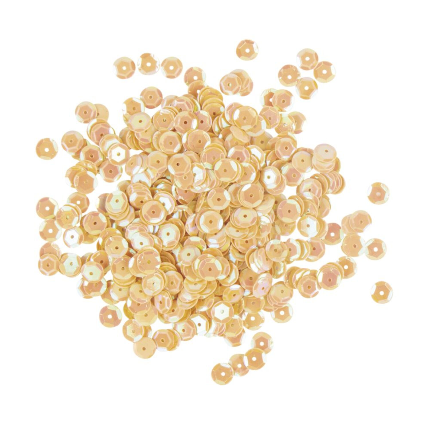 Rayher Pailletten gew�lbt, waschbar, 6mm �, 4000 St�ck, irisierend gelb Bild 2