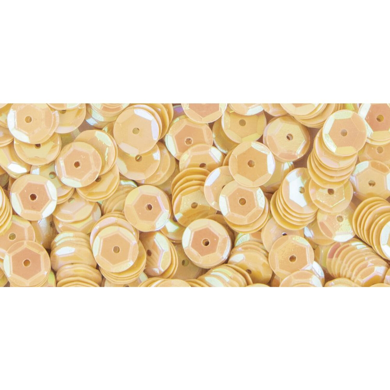 Rayher Pailletten gew�lbt, waschbar, 6mm �, 4000 St�ck, irisierend gelb Bild 3