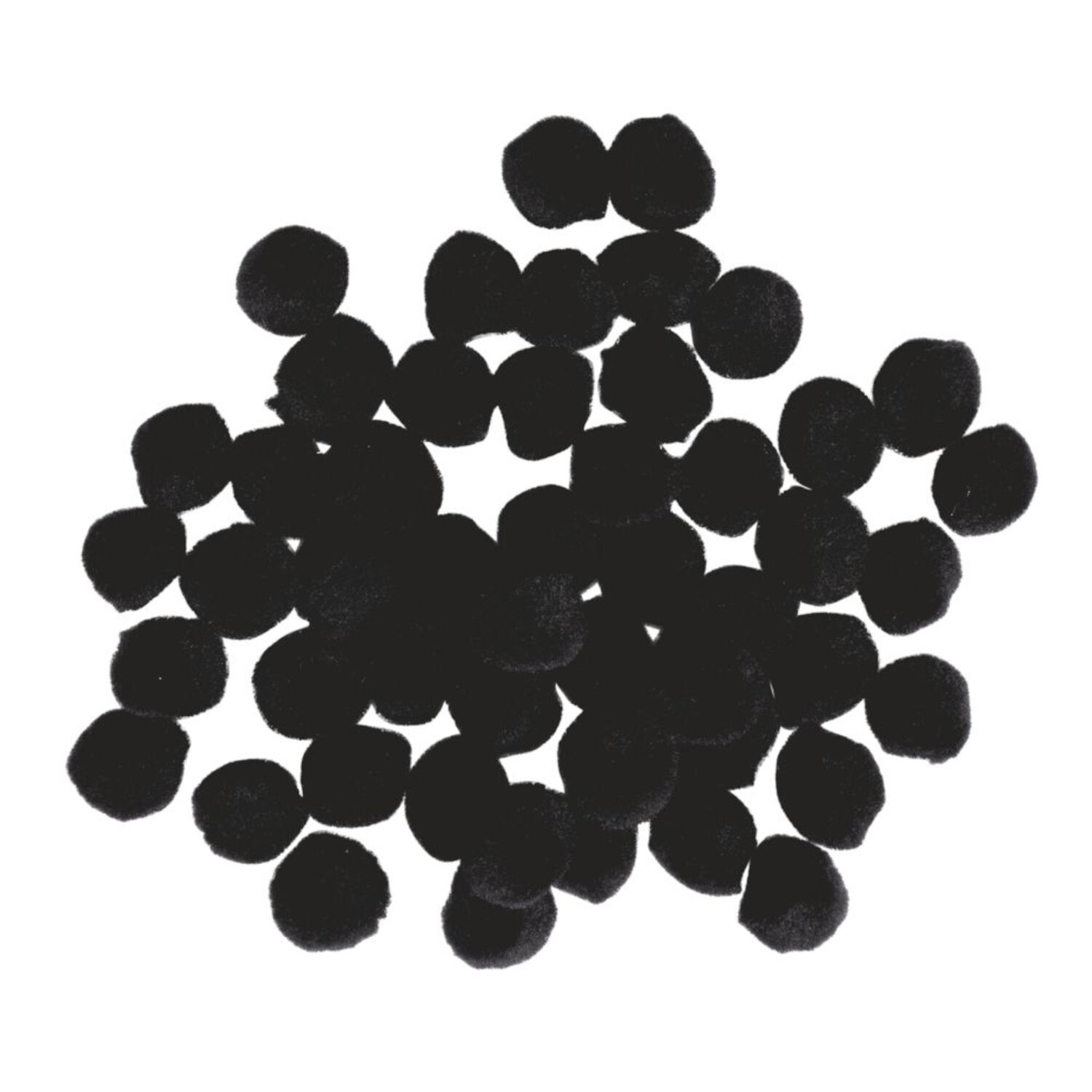 Rayher Pompons, 10 mm, 65 St�ck, schwarz Bild 2