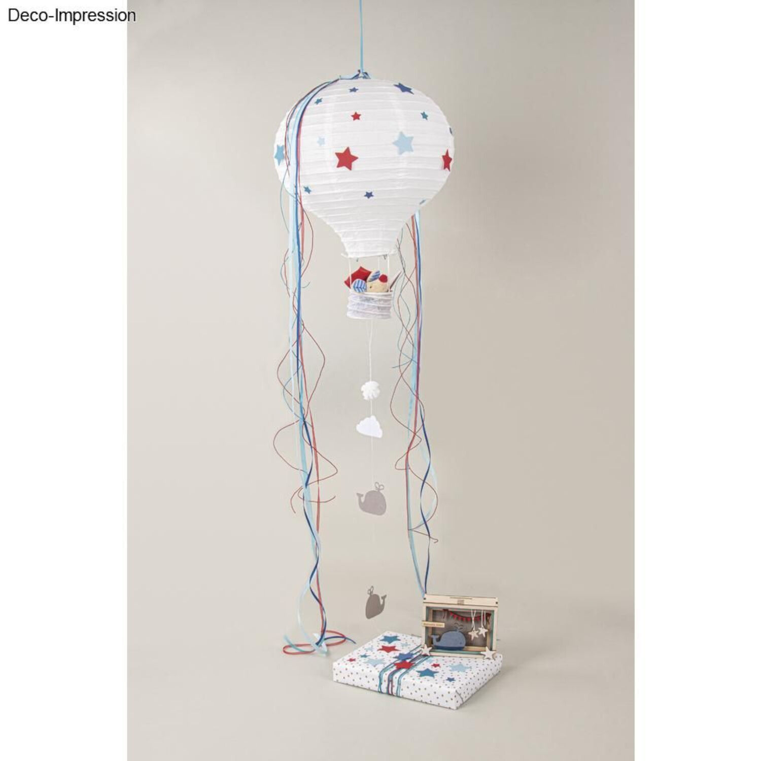 Rayher Papierlampion Hei�luftballon Wei�, 40 x 30 cm, 1 St�ck Bild 3