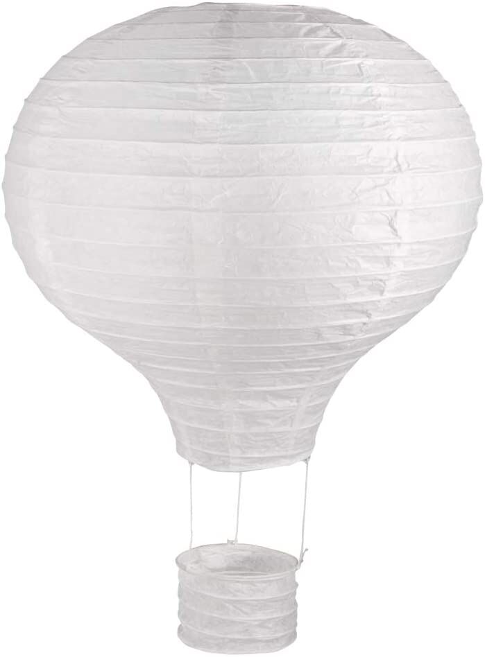 Rayher Papierlampion Hei�luftballon Wei�, 40 x 30 cm, 1 St�ck