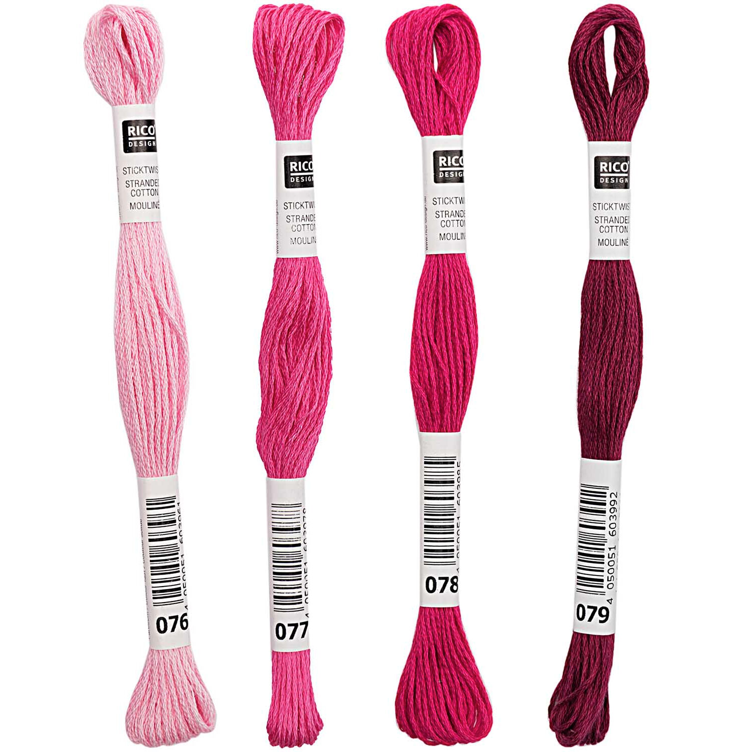 SALE Sticktwist, 8 Meter, Farbe: Pink 01 (076) Bild 3