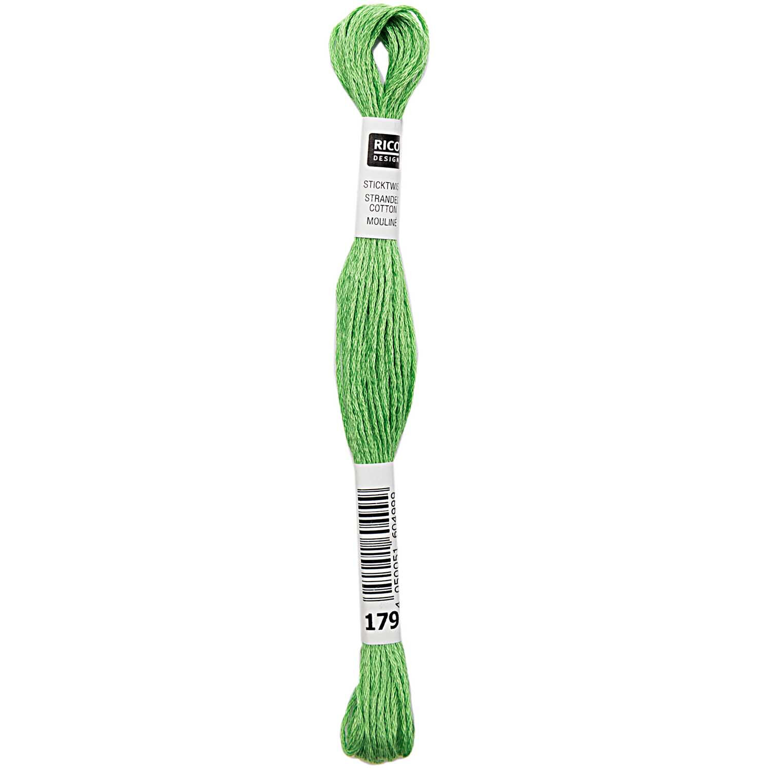 SALE Sticktwist, 8 Meter, Farbe: Froschgr�n 01 (179)