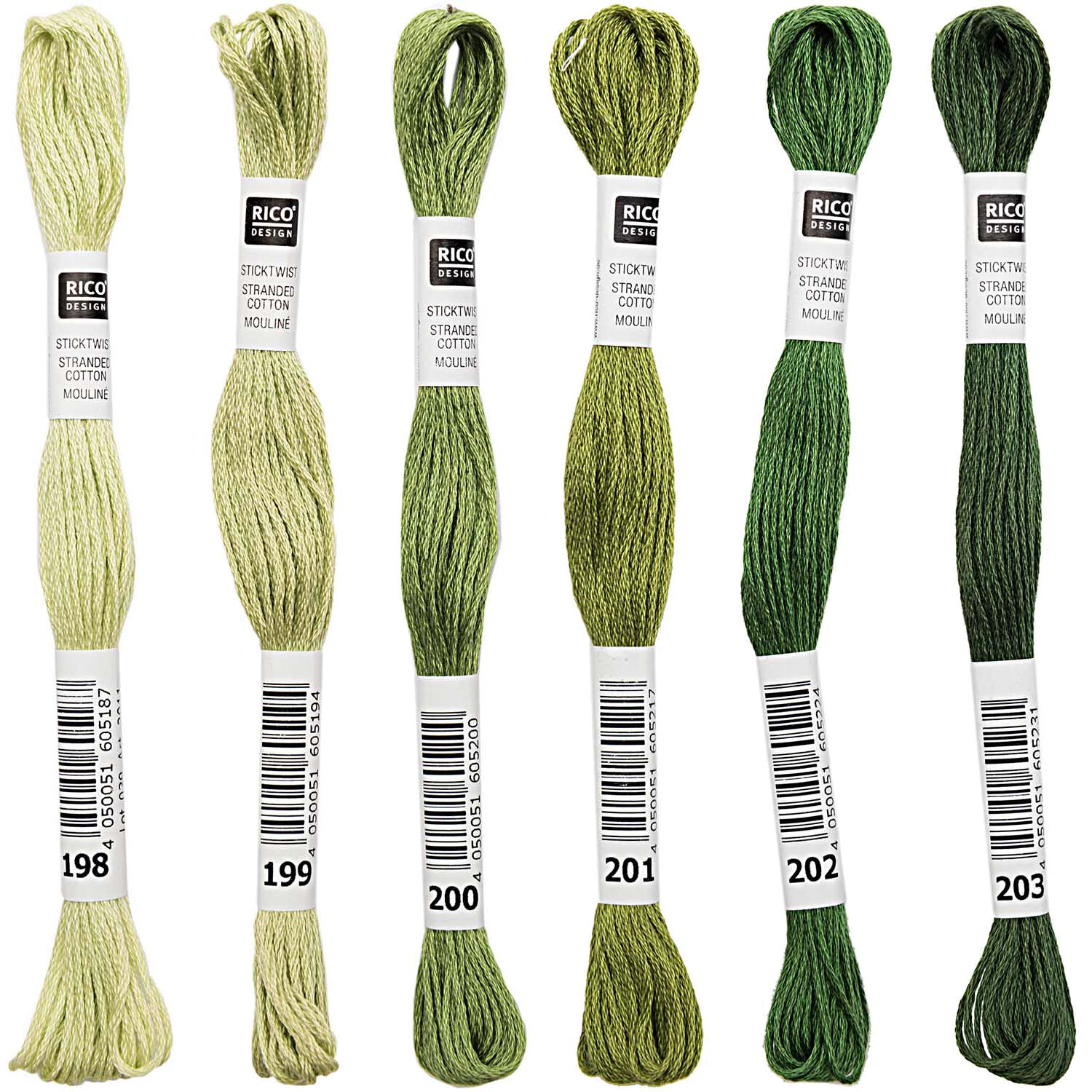 Sticktwist, 8 Meter, Farbe: Gr�n 01 (198) Bild 3