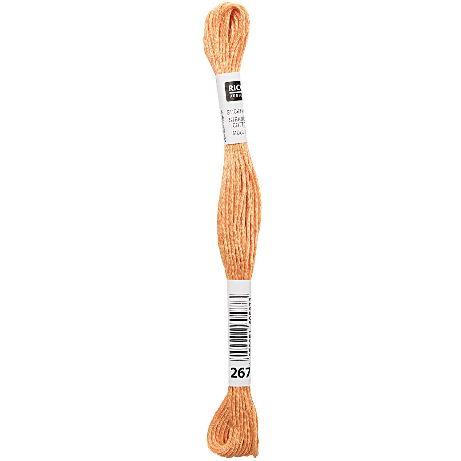 SALE Sticktwist, 8 Meter, Farbe: Rostbraun 01 (267)
