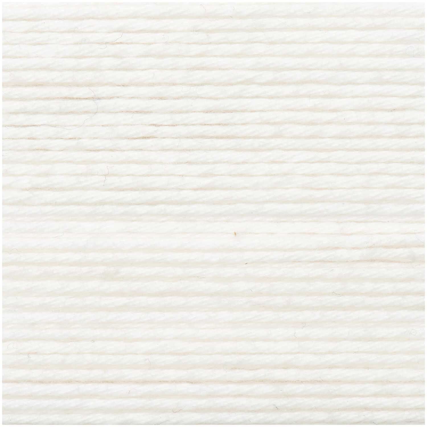Ricorumi dk H�kelgarn, 100% Baumwolle, 25 g, Wei� Bild 2