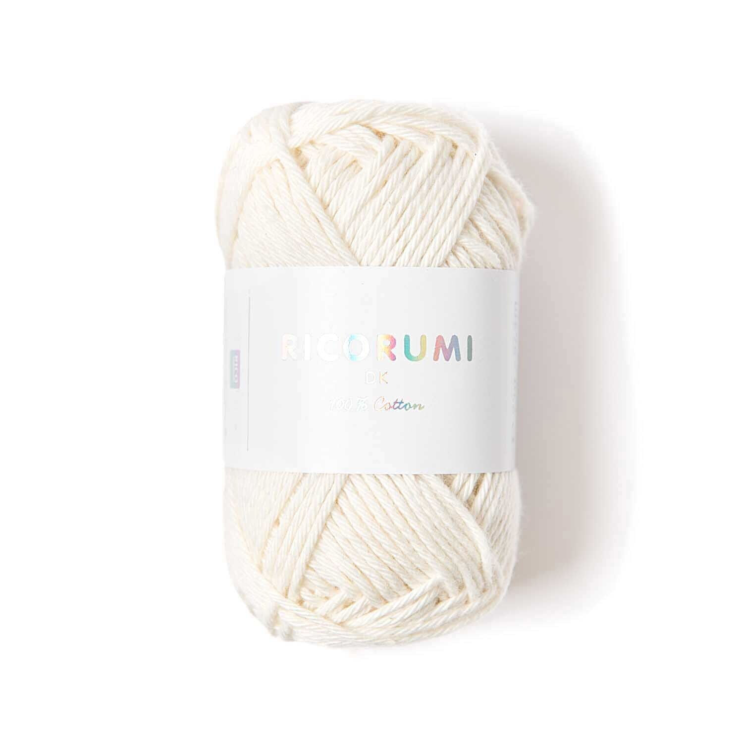 Ricorumi dk H�kelgarn, 100% Baumwolle, 25 g, Creme