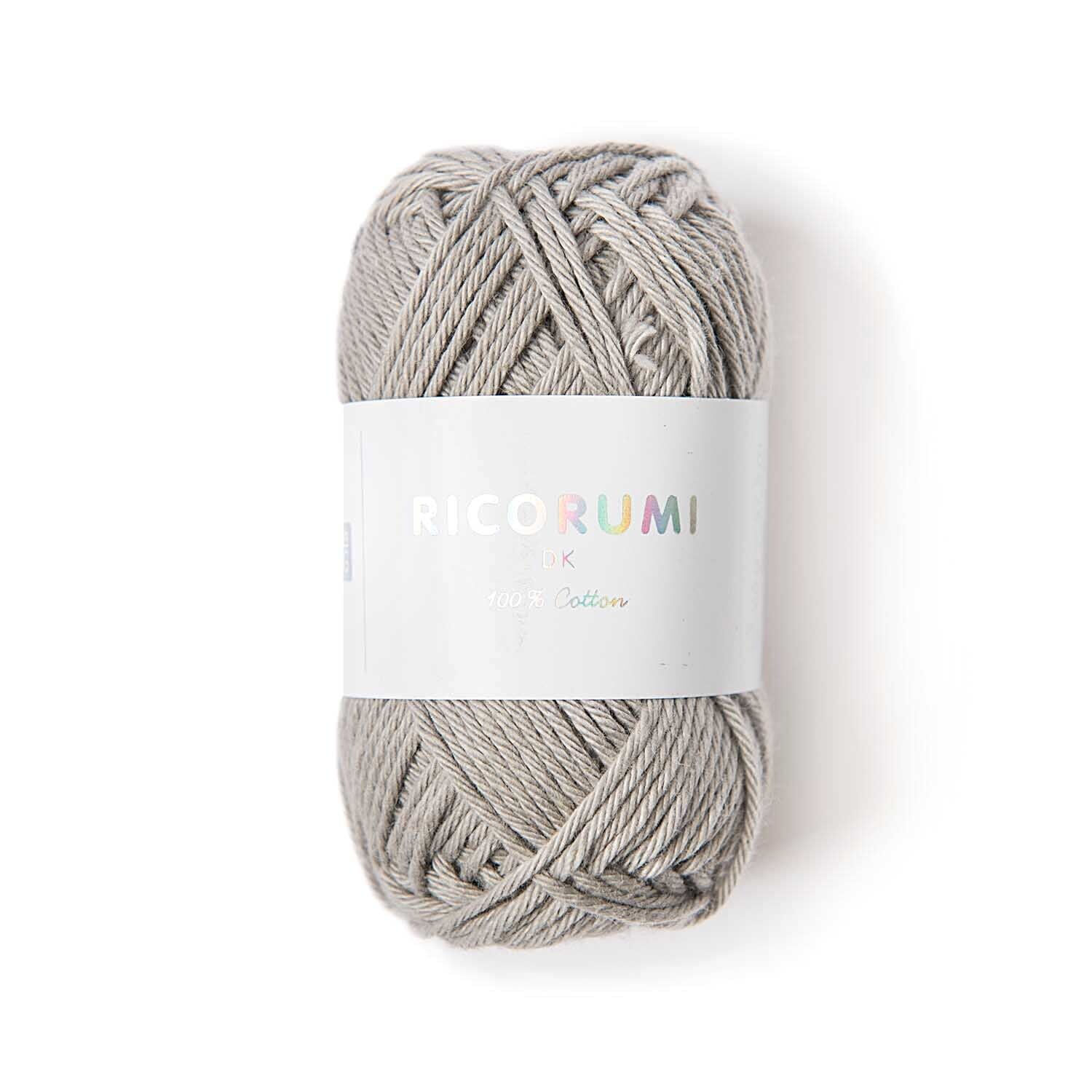 Ricorumi dk H�kelgarn, 100% Baumwolle, 25 g, Perlgrau