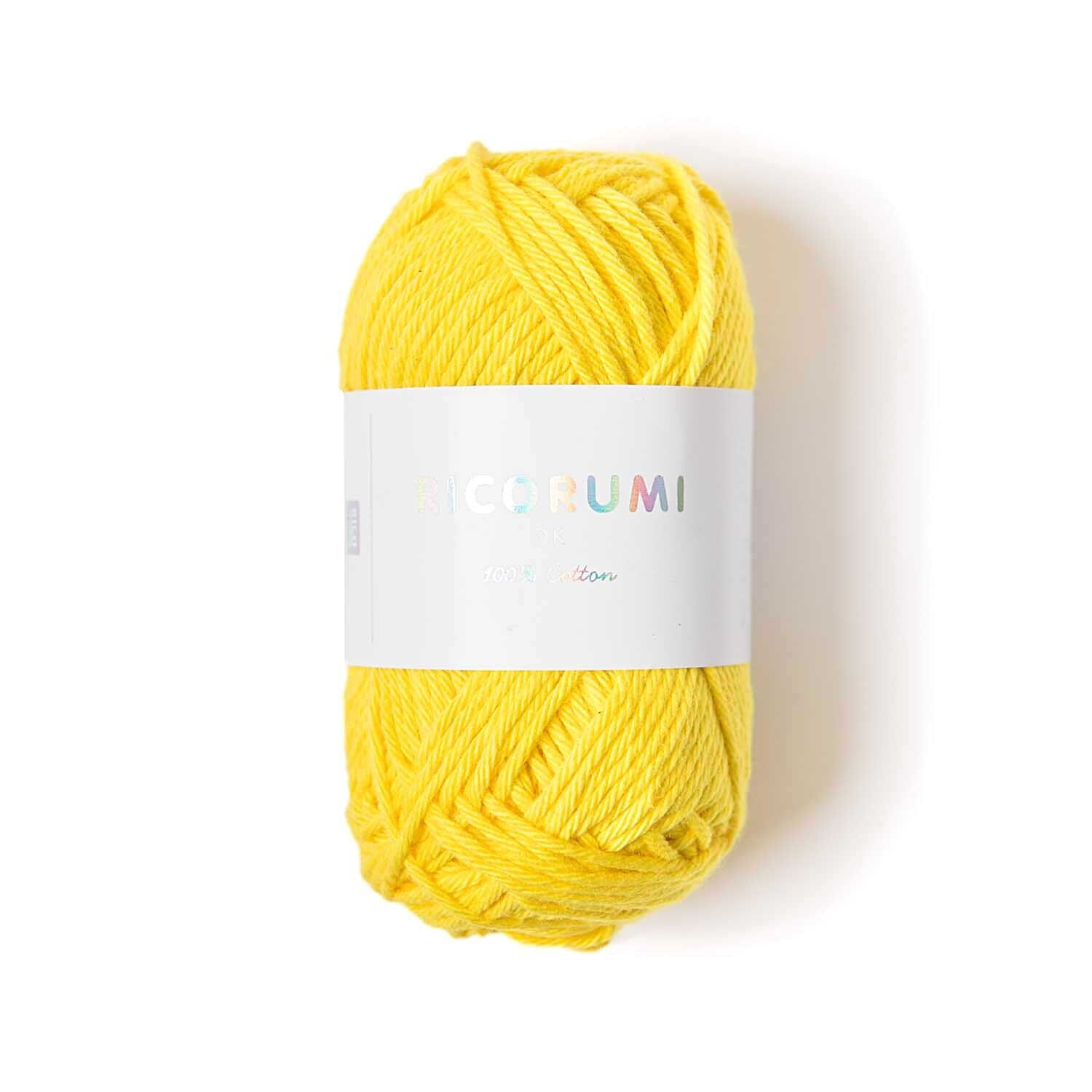 Ricorumi dk H�kelgarn, 100% Baumwolle, 25 g, Gelb