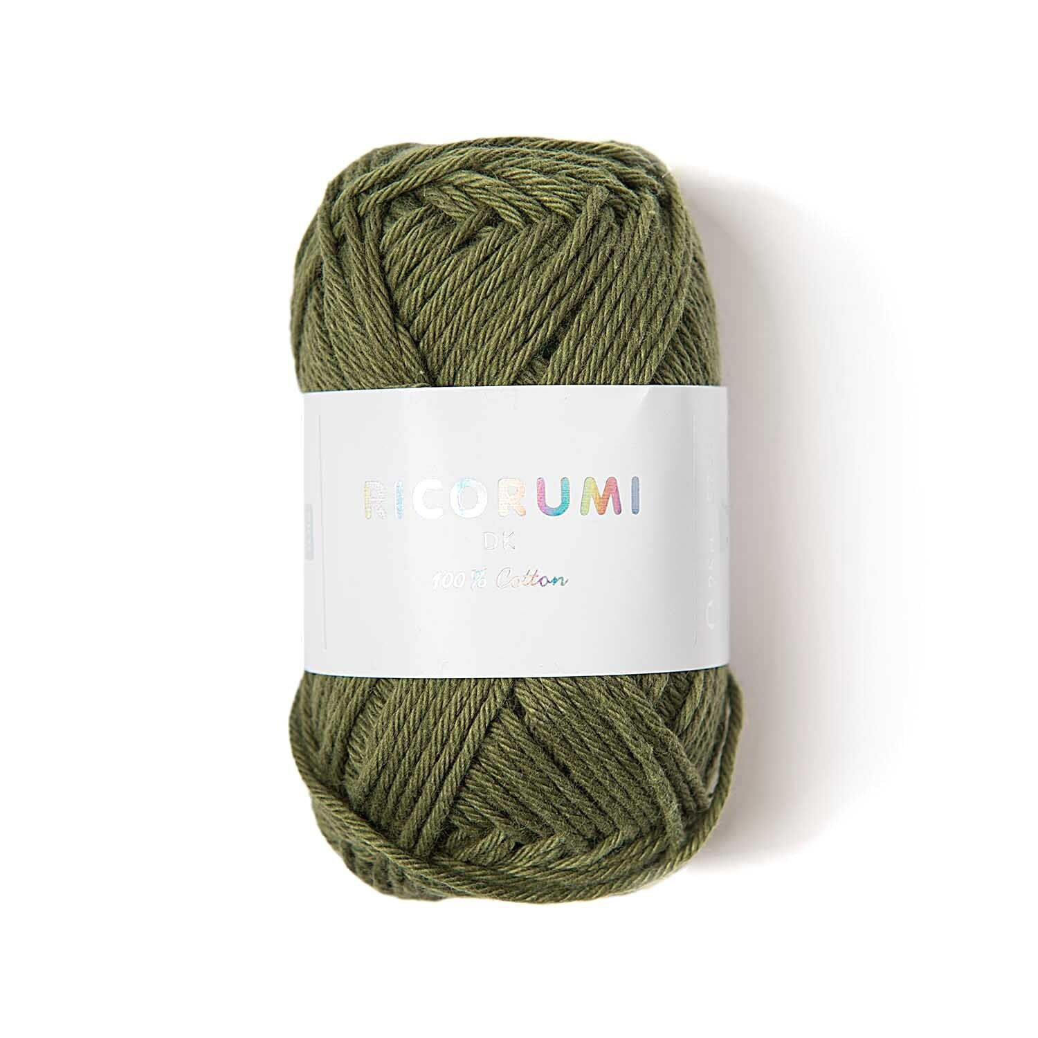 Ricorumi dk H�kelgarn, 100% Baumwolle, 25 g, Oliv