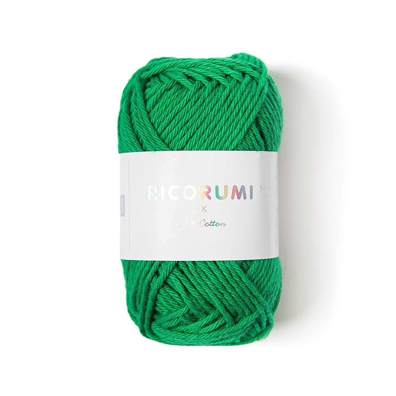 Ricorumi dk H�kelgarn, 100% Baumwolle, 25 g, Gr�n