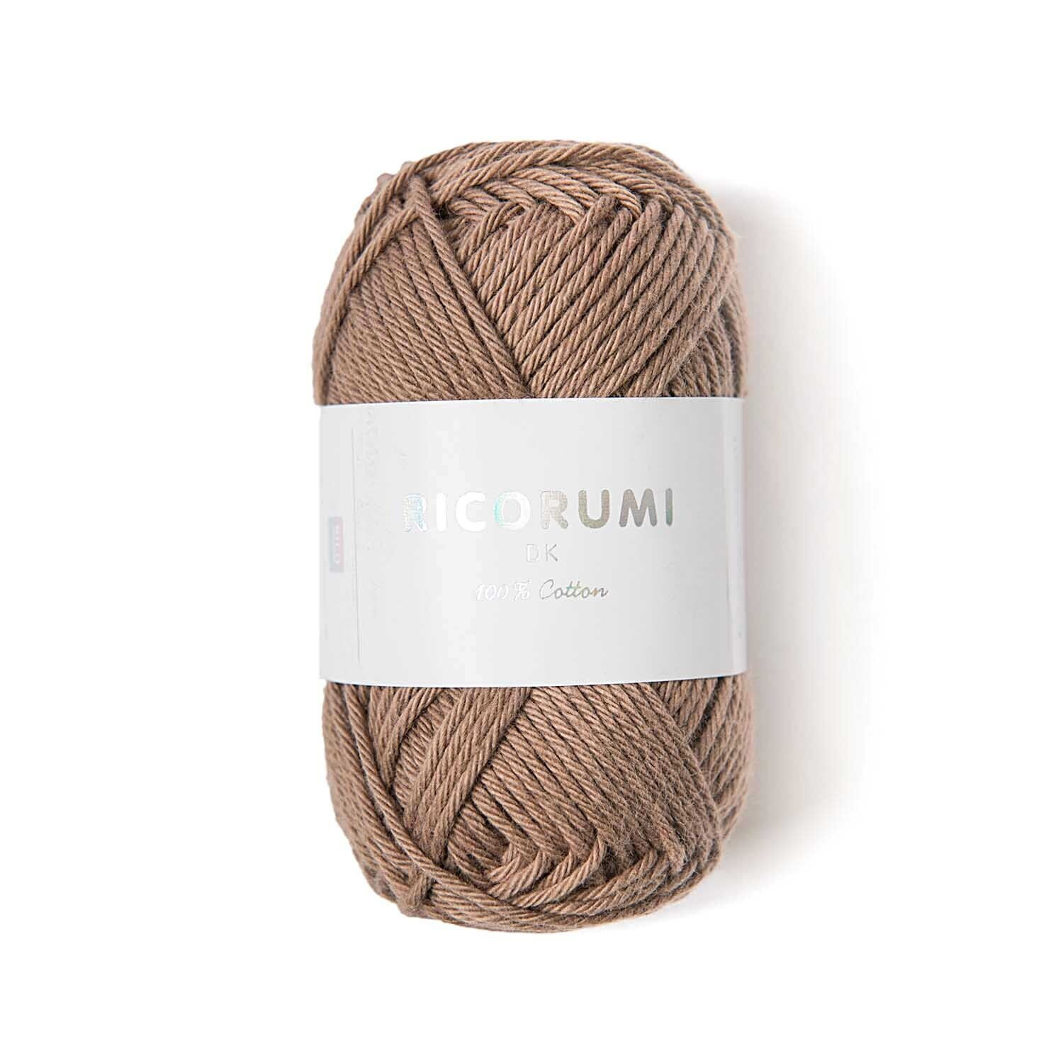 Ricorumi dk H�kelgarn, 100% Baumwolle, 25 g, Hellbraun