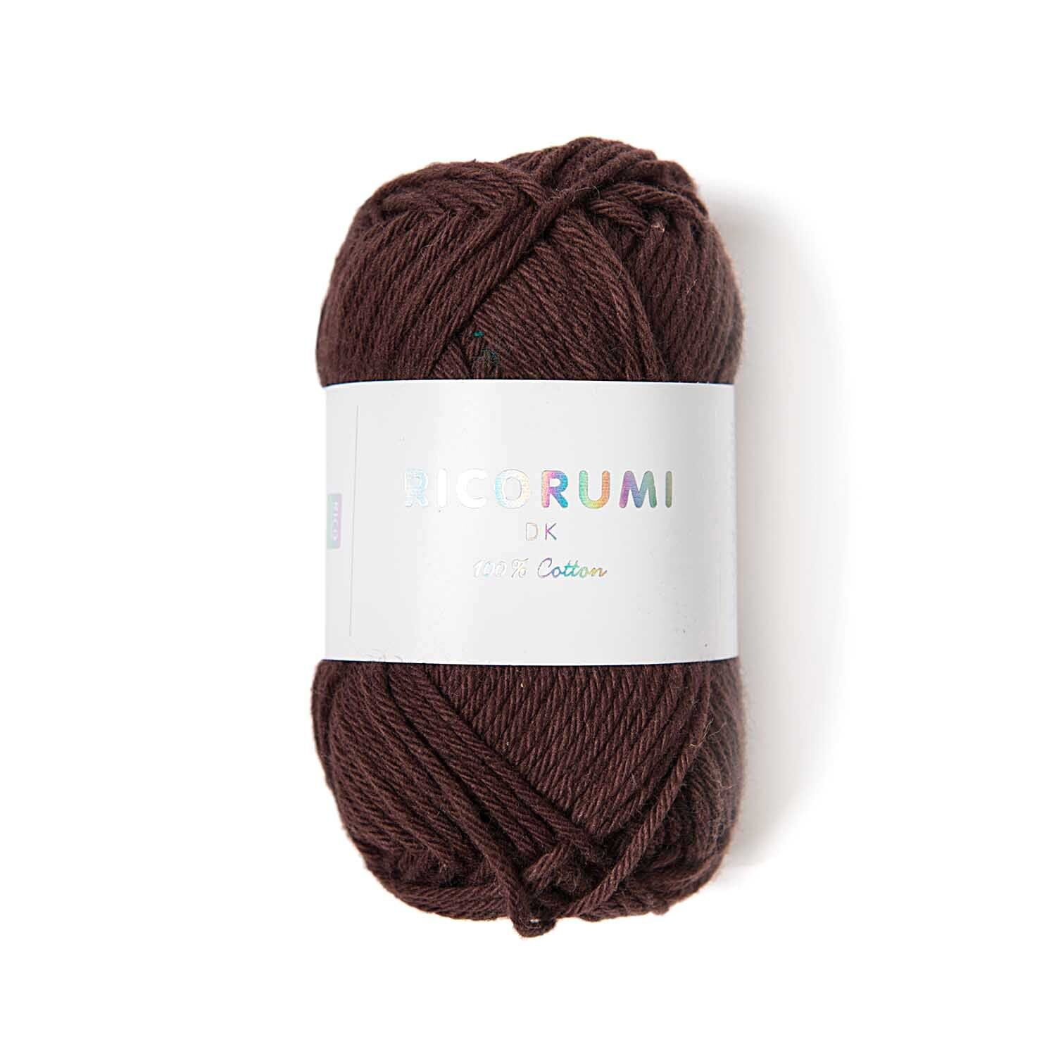 Ricorumi dk H�kelgarn, 100% Baumwolle, 25 g, Schokolade
