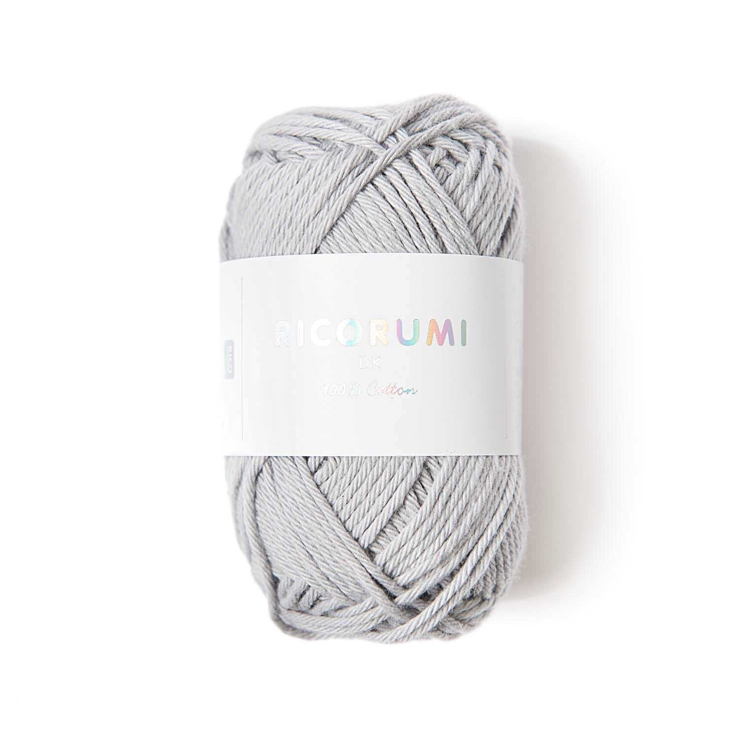 Ricorumi dk H�kelgarn, 100% Baumwolle, 25 g, Silbergrau