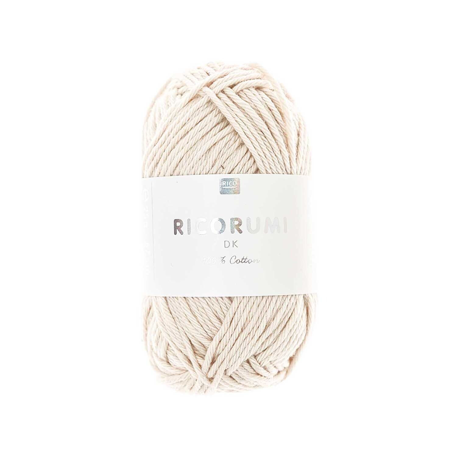 Ricorumi dk H�kelgarn, 100% Baumwolle, 25 g, Elfenbein