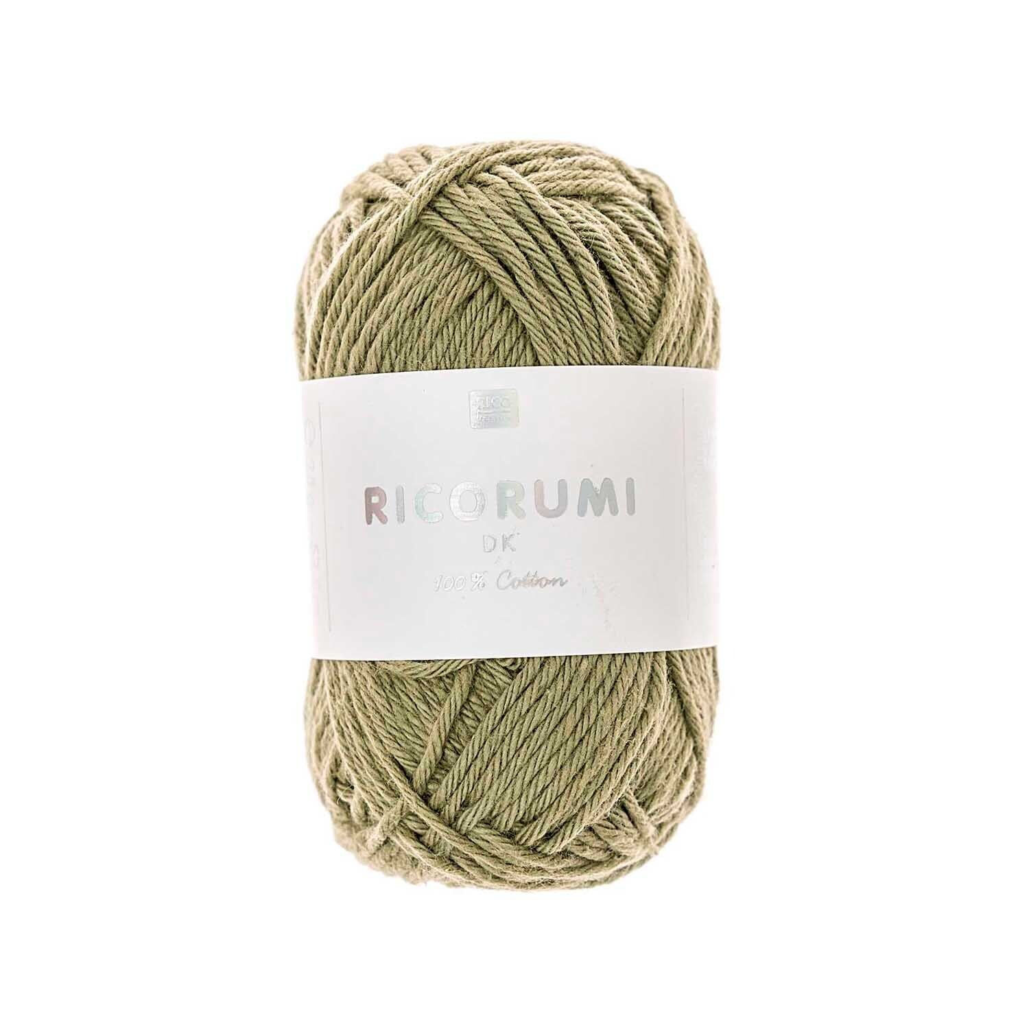 Ricorumi dk H�kelgarn, 100% Baumwolle, 25 g, Khaki