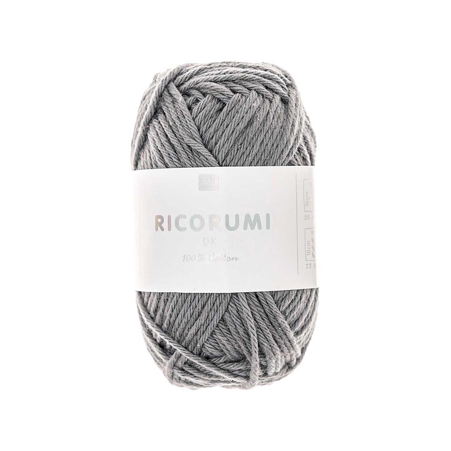 Ricorumi dk H�kelgarn, 100% Baumwolle, 25 g, Schiefer