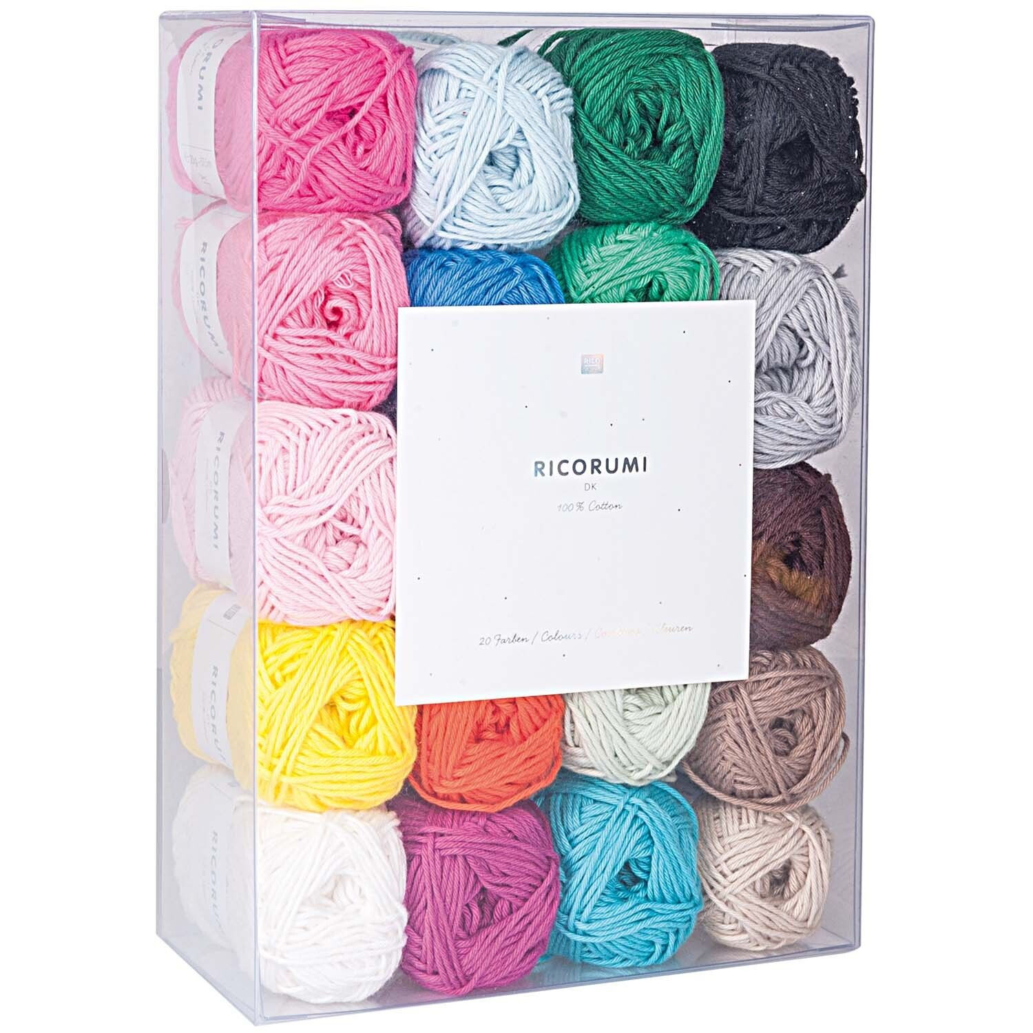 Ricorumi dk H�kelgarn Set Classic, 100% Baumwolle, 20x 25g sortiert Bild 2