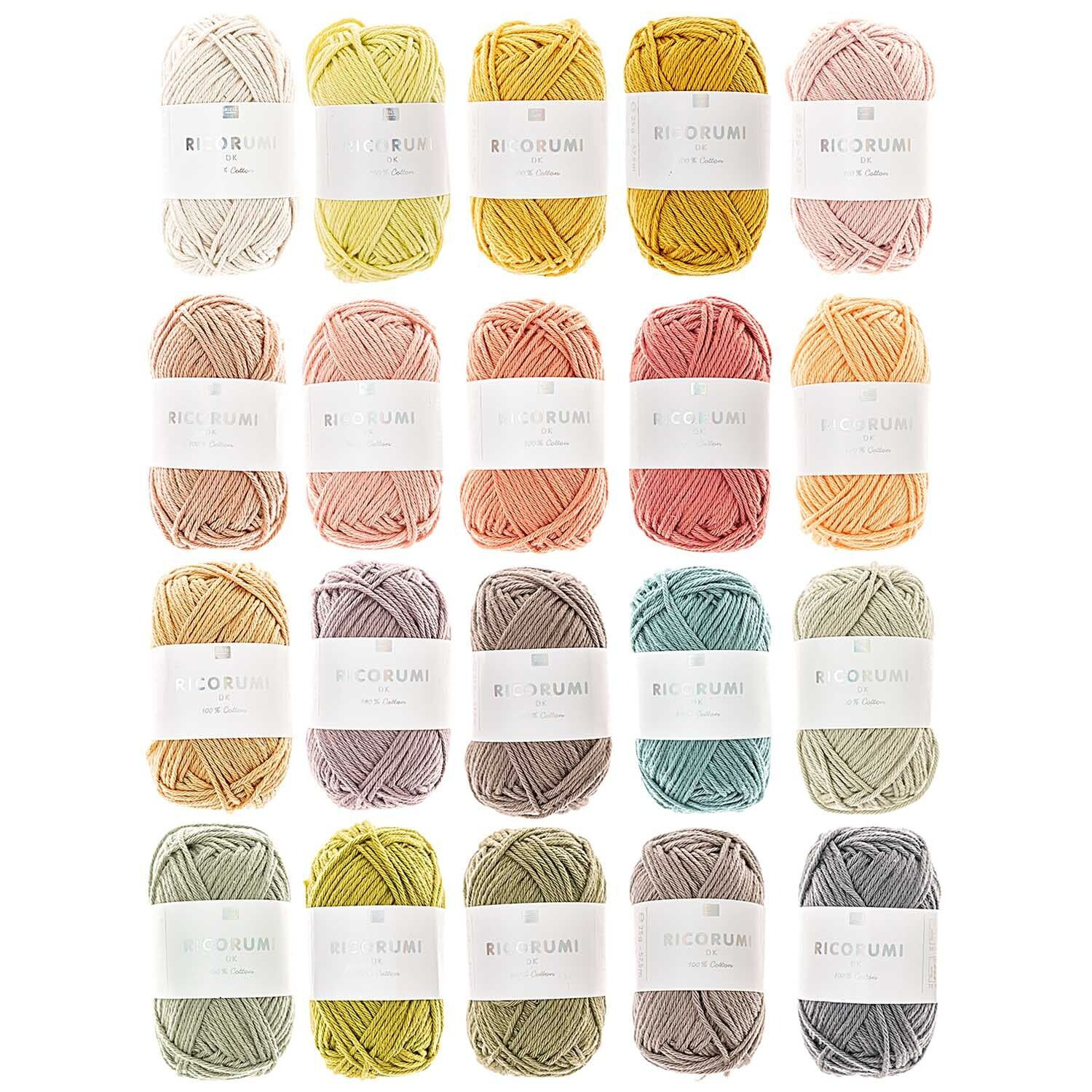 Ricorumi dk H�kelgarn Set Limited, 100% Baumwolle, 20x 25g sortiert Bild 2